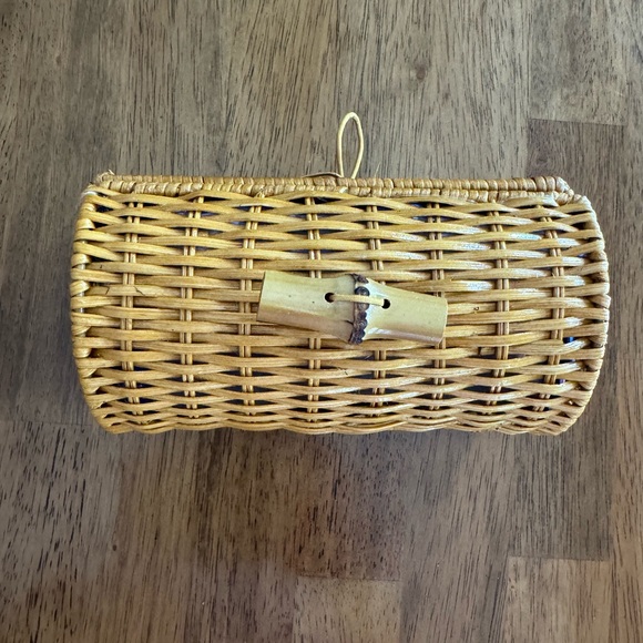 NWT Lilly Pulitzer Wicker Rattan Case Clutch Its A Sailabration - Picture 10 of 16